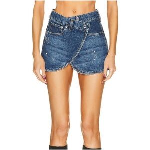 NWT Coperni Tailored Mini Skirt in Dark Blue